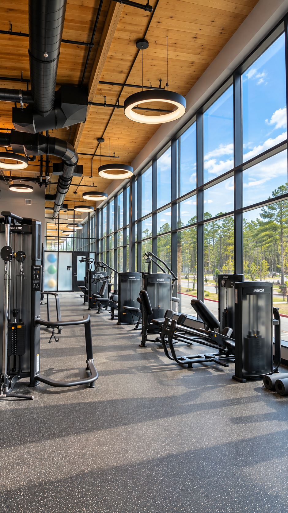 Commercial glass window film installation