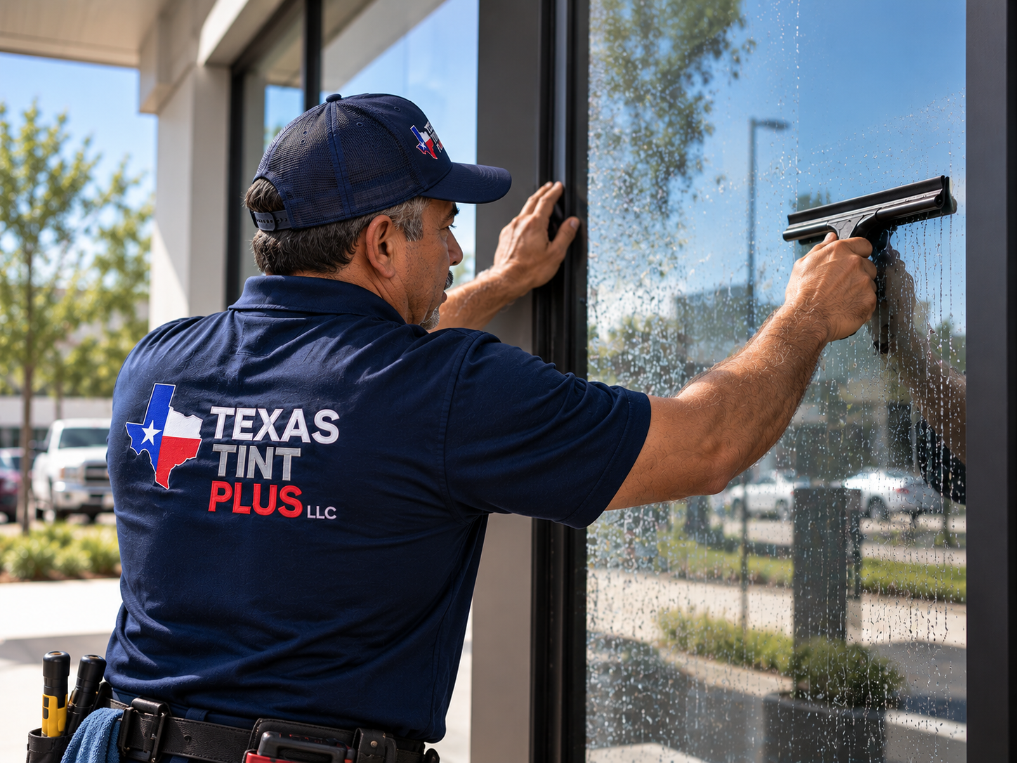 Professional window film installation